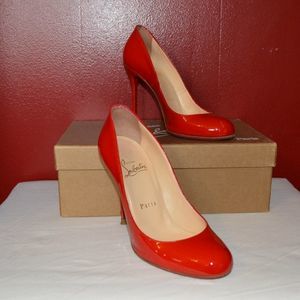 Christian Louboutin Red Fifille 100 Patent Calf - image 1